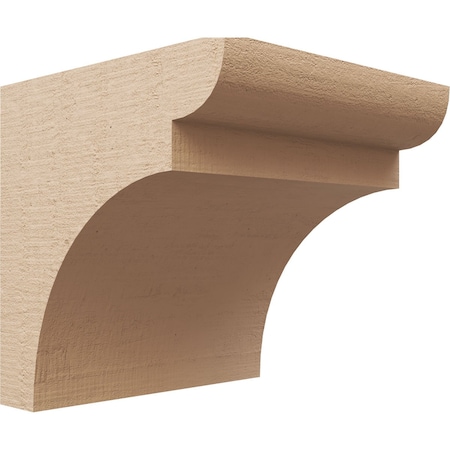 Ekena Millwork 10"W x 10"D x 10"H Wide Yorktown Rough Cedar Woodgrain TimberThane Corbel, Primed Tan CORUR10X10X10YORRCPR